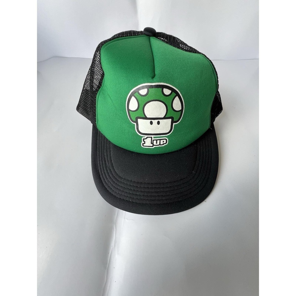 Super Mario Bros Vintage Hat Nintendo Licensed  Mushroom Trucker Nostalgia 2003
